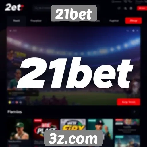 Interface do usuário do site 21bet é intuitiva