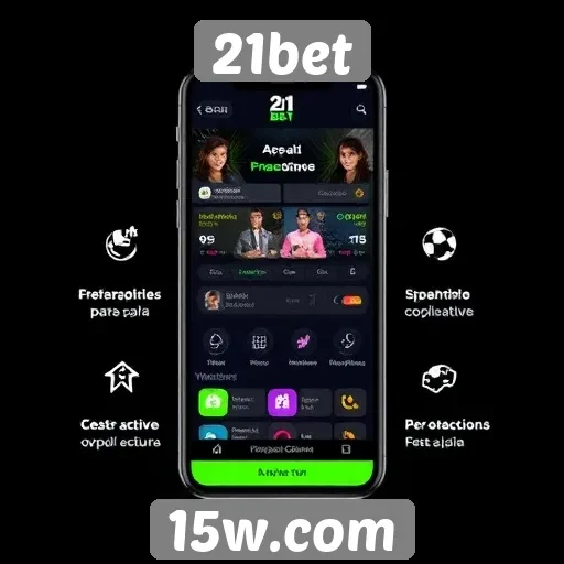 Características da plataforma móvel do 21bet